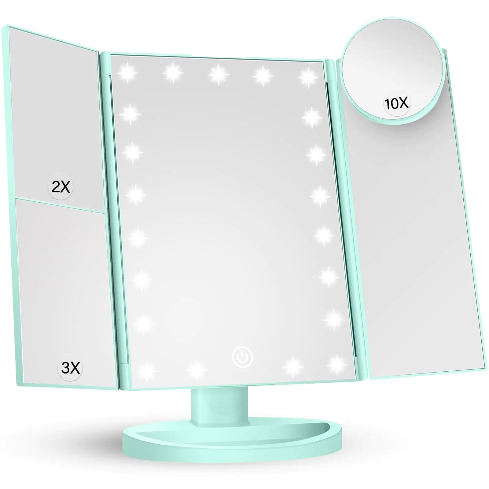 Makeup Lighted Mirror, 2X 3X 10X Magnification
