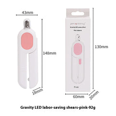 Professional Pet Nail Clippers with LED Light