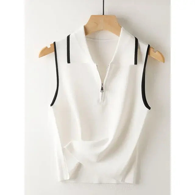 Minimalist Sleeveless Shirt