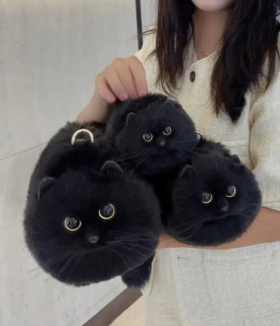 Handmade Perfect Plush Cat Bag