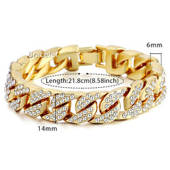 Miami Gold Curb Cuban Bracelet