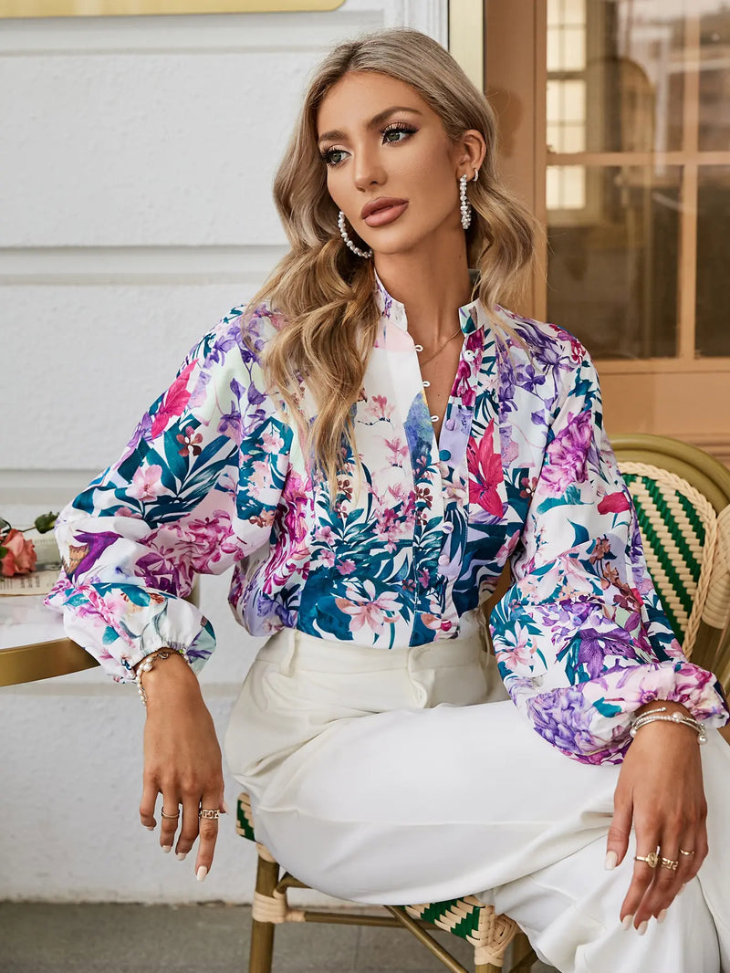 Elegant Floral Blouse