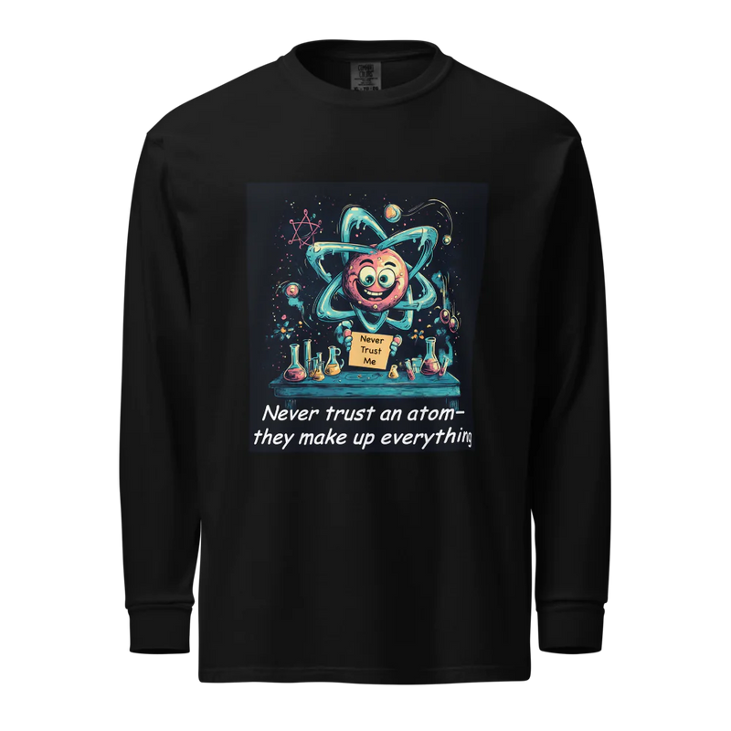 Science is Fun Long Sleeve Shirt Black