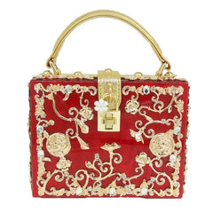 Elegant Pearl & Gold Evening Clutches – Wedding & Party Handbags