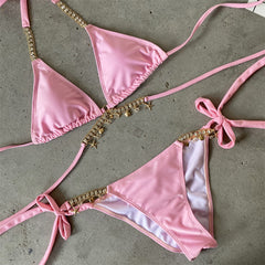Bikini Set with Rhinestones