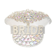 Rhinestone Bridal Letter Hat for Brides