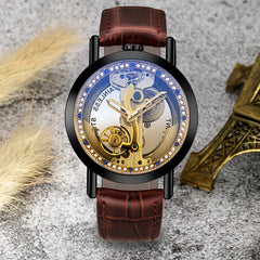 Trendy Men's Hollow Automatic Mechanical Watch