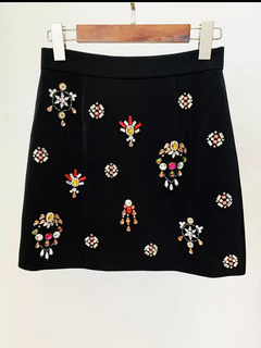 Rhinestone Embellished Two-Piece Set - Unique and Elegant