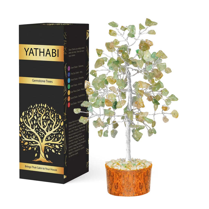 Crystal Tree - Spiritual Green Jade Crystals - Feng Shui