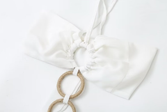 Maldives Chiffon Summer Dress – French-Style Ring Strap in Off-White