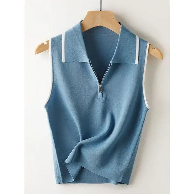 Minimalist Sleeveless Shirt
