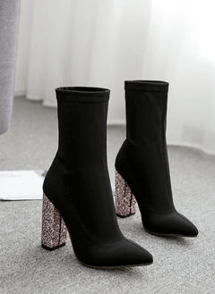 Sparkling High-Heeled Shoes