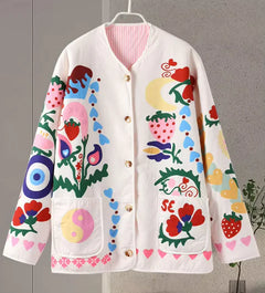 Printed Cotton Jacket Women