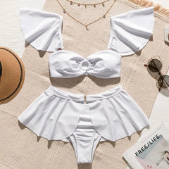 Ruffled High Waist Bikini