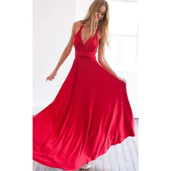 Versatile Wrap Maxi Dress for Women – Elegant Convertible Styling