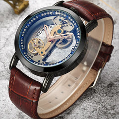 Trendy Men's Hollow Automatic Mechanical Watch