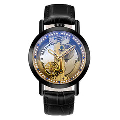 Trendy Men's Hollow Automatic Mechanical Watch