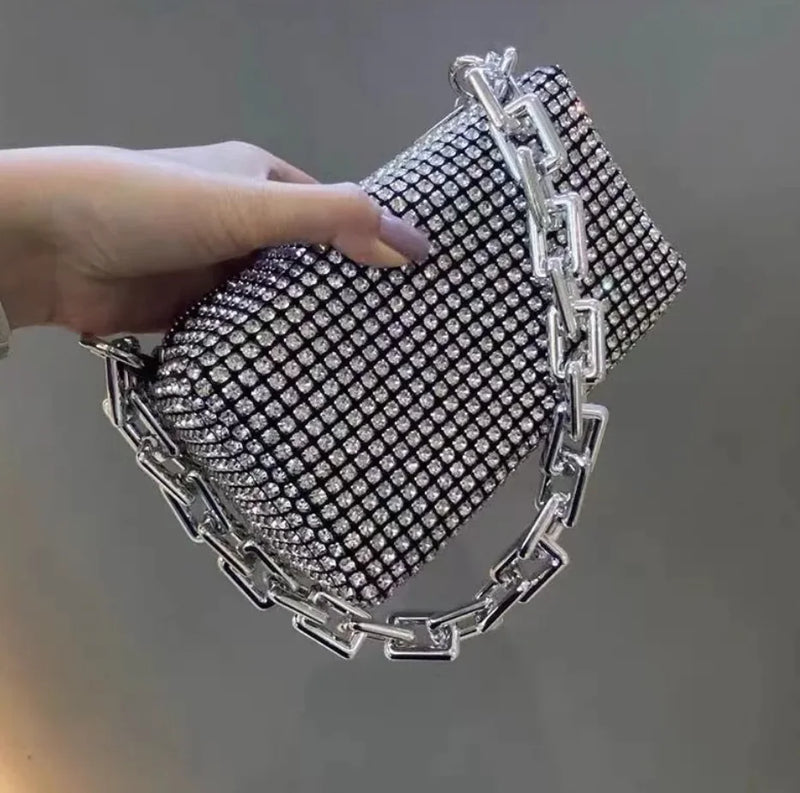 Diamond Metal Clutch