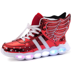 Glitter Sneakers with Rechargeable Wings