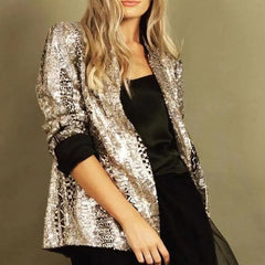 Loose Sequin Blazer for Women