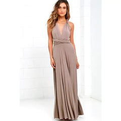 Versatile Wrap Maxi Dress for Women – Elegant Convertible Styling