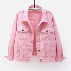 Pink Denim Jacket for Women