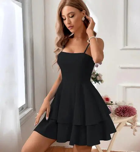 WOLFF Women's Bow Bandage Slip Dress