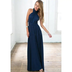 Versatile Wrap Maxi Dress for Women – Elegant Convertible Styling