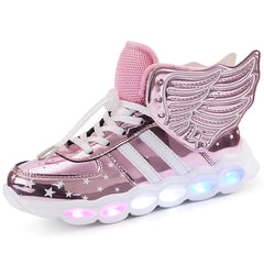 Glitter Sneakers with Rechargeable Wings