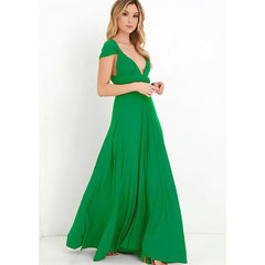 Versatile Wrap Maxi Dress for Women – Elegant Convertible Styling
