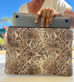Classy Pro Leather Laptop Sleeve | Chic & Protective