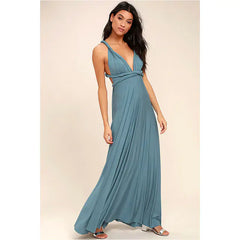 Versatile Wrap Maxi Dress for Women – Elegant Convertible Styling