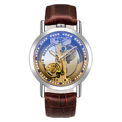 Trendy Men's Hollow Automatic Mechanical Watch