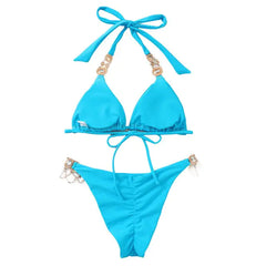 Rhinestones Swimsuit Bikini