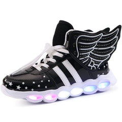 Glitter Sneakers with Rechargeable Wings