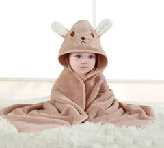 Cartoon Hooded Towel for Infants (80cm x 80cm)