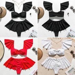 Ruffled High Waist Bikini