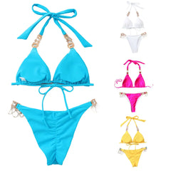 Rhinestones Swimsuit Bikini