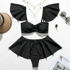 Ruffled High Waist Bikini
