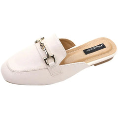 Backless Slippers Flat Sandals