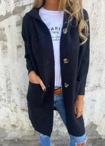 Karin Women's Knitted Hooded Cardigan