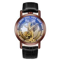 Trendy Men's Hollow Automatic Mechanical Watch