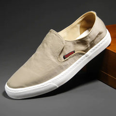 Breathable Lightweight Men's Canvas Slip-On Shoes