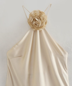 Santorini Satin Dress - Elegant and timeless