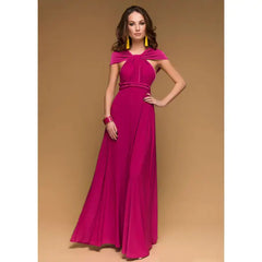 Versatile Wrap Maxi Dress for Women – Elegant Convertible Styling