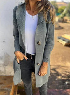 Karin Women's Knitted Hooded Cardigan
