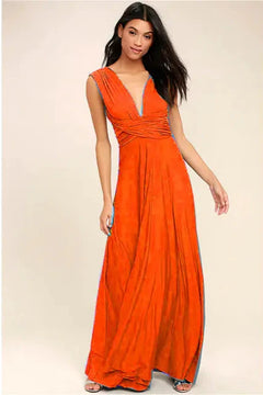 Versatile Wrap Maxi Dress for Women – Elegant Convertible Styling
