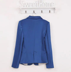 Candy Color Blazer – Women’s Lapel Suit Jacket