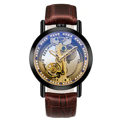 Trendy Men's Hollow Automatic Mechanical Watch