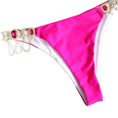 Rhinestones Swimsuit Bikini